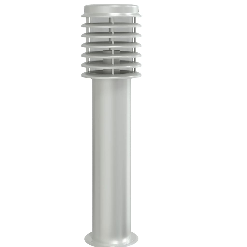 Lămpi De Podea De Exterior 3 Buc 60 Cm Oțel Inoxidabil Argintiu