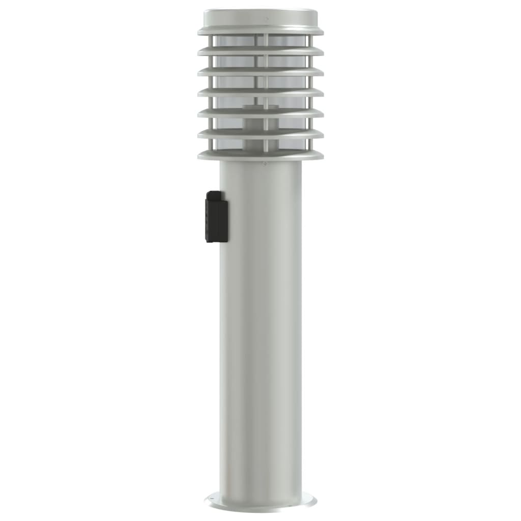Lămpi De Podea De Exterior 3 Buc 60 Cm Oțel Inoxidabil Argintiu