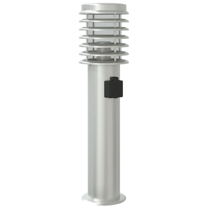 Lămpi De Podea De Exterior 3 Buc 60 Cm Oțel Inoxidabil Argintiu
