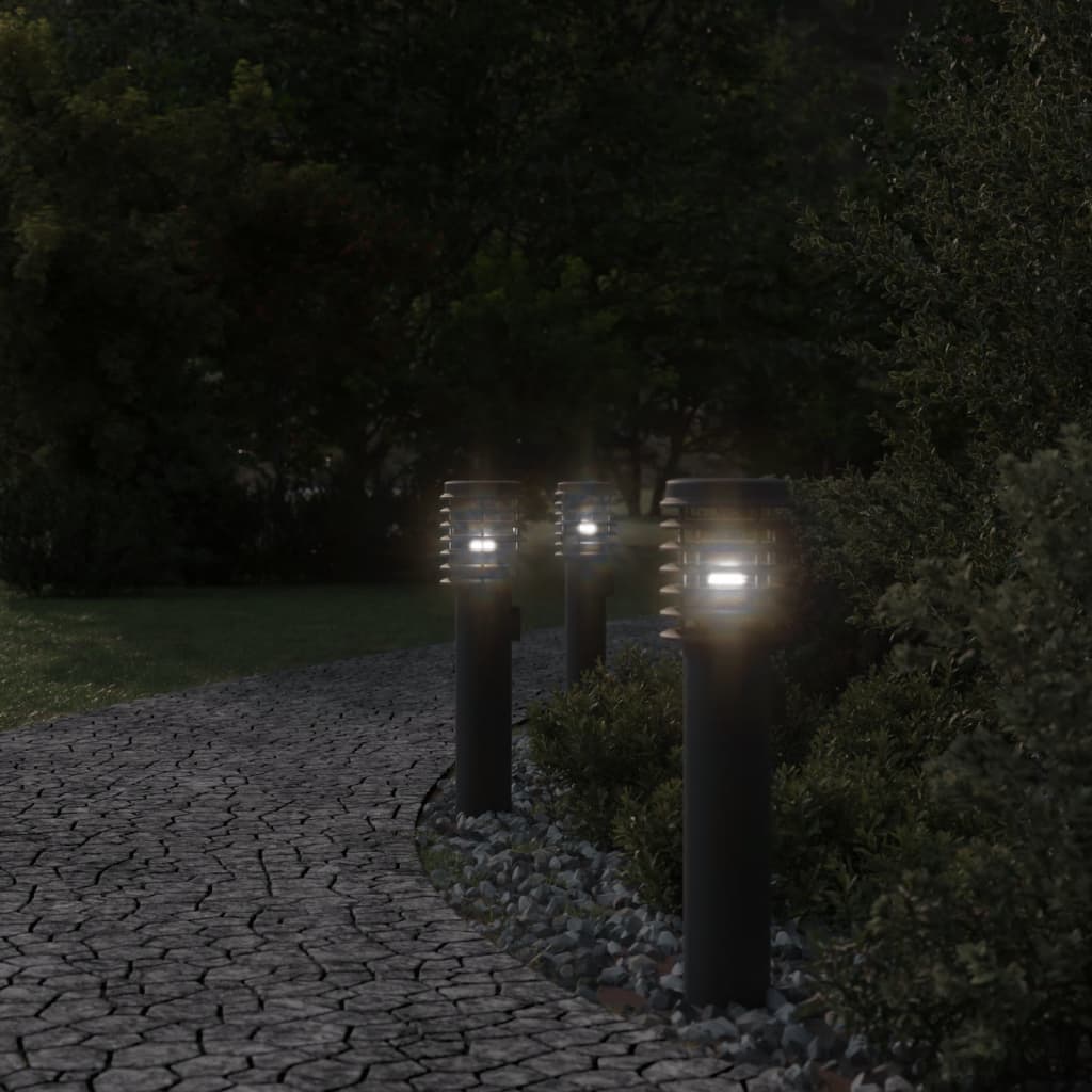Lampă Exterioară De Podea , , 60 Cm, Oțel Inox Negru