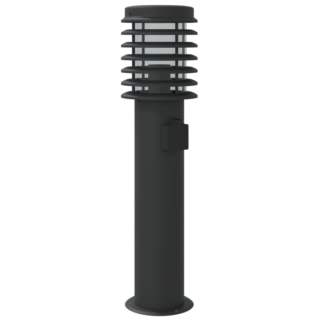 Lampă Exterioară De Podea , , 60 Cm, Oțel Inox Negru