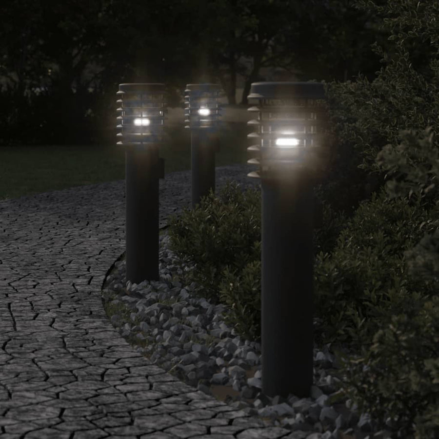 Lampă Exterioară De Podea , , 60 Cm, Oțel Inox Negru