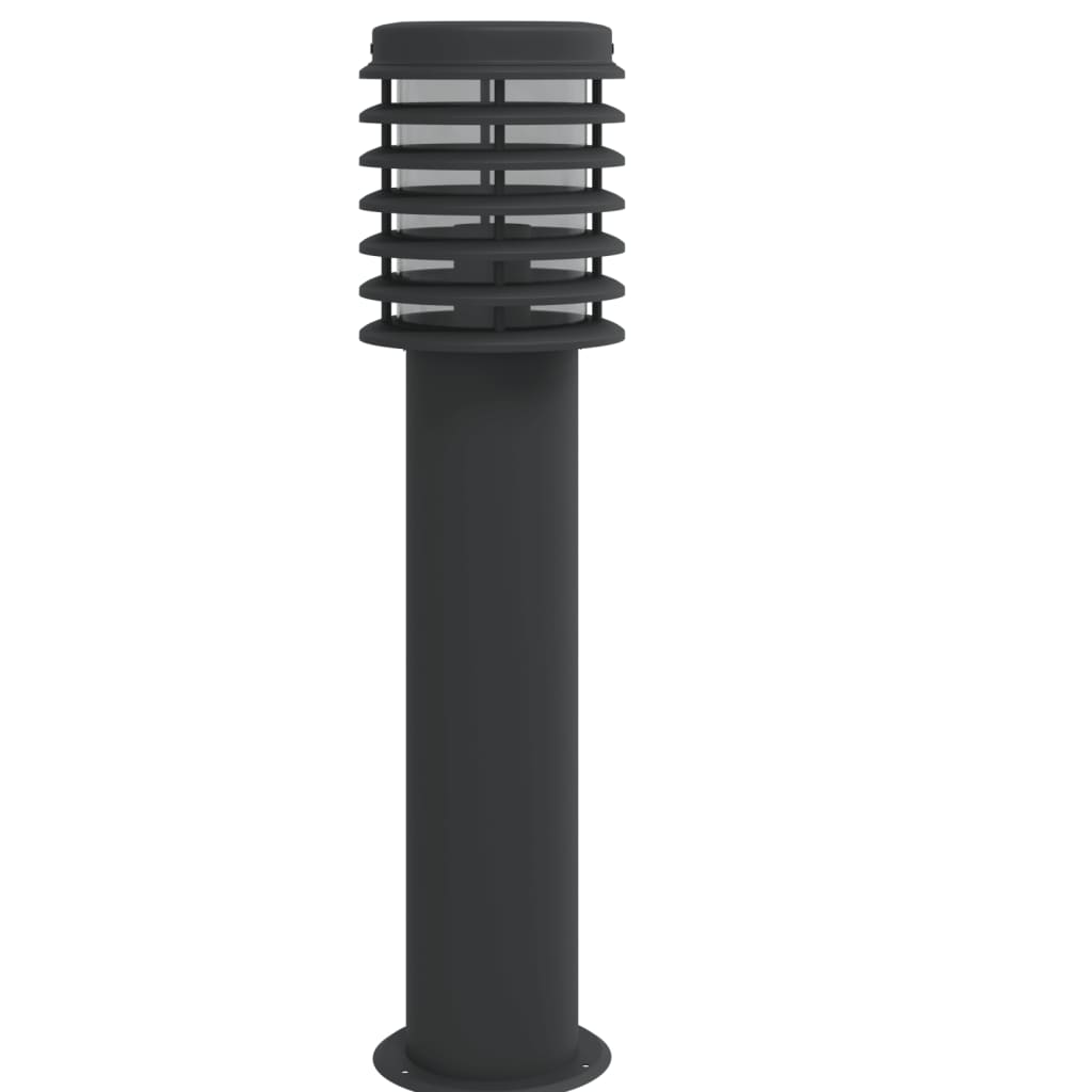 Lămpi De Podea De Exterior 3 Buc 60 Cm Oțel Inoxidabil Negru