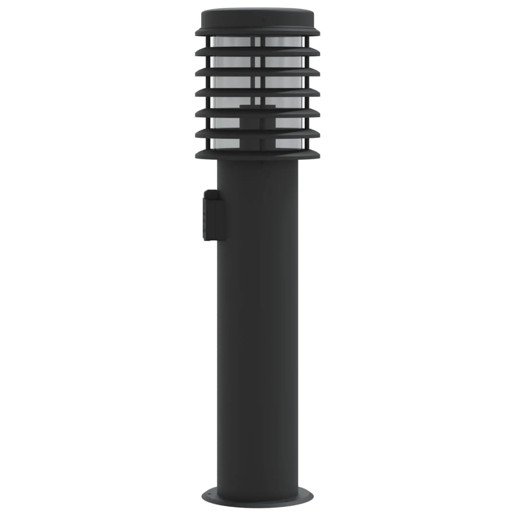 Lămpi De Podea De Exterior 3 Buc 60 Cm Oțel Inoxidabil Negru