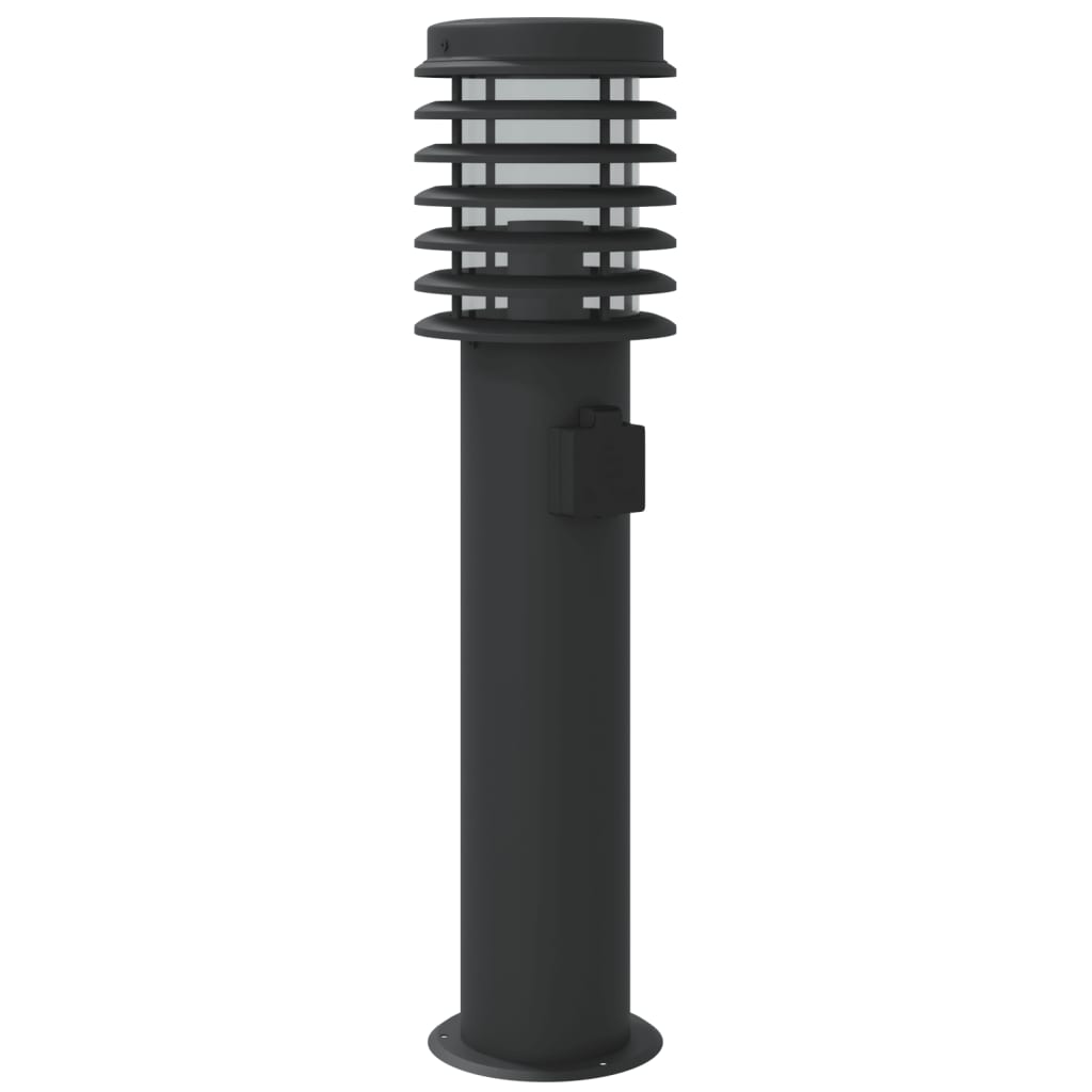 Lămpi De Podea De Exterior 3 Buc 60 Cm Oțel Inoxidabil Negru