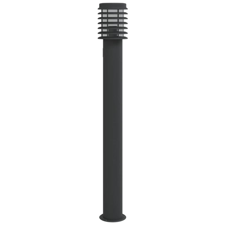 Lămpi De Podea De Exterior 3 Buc 110 Cm Oțel Inoxidabil Negru