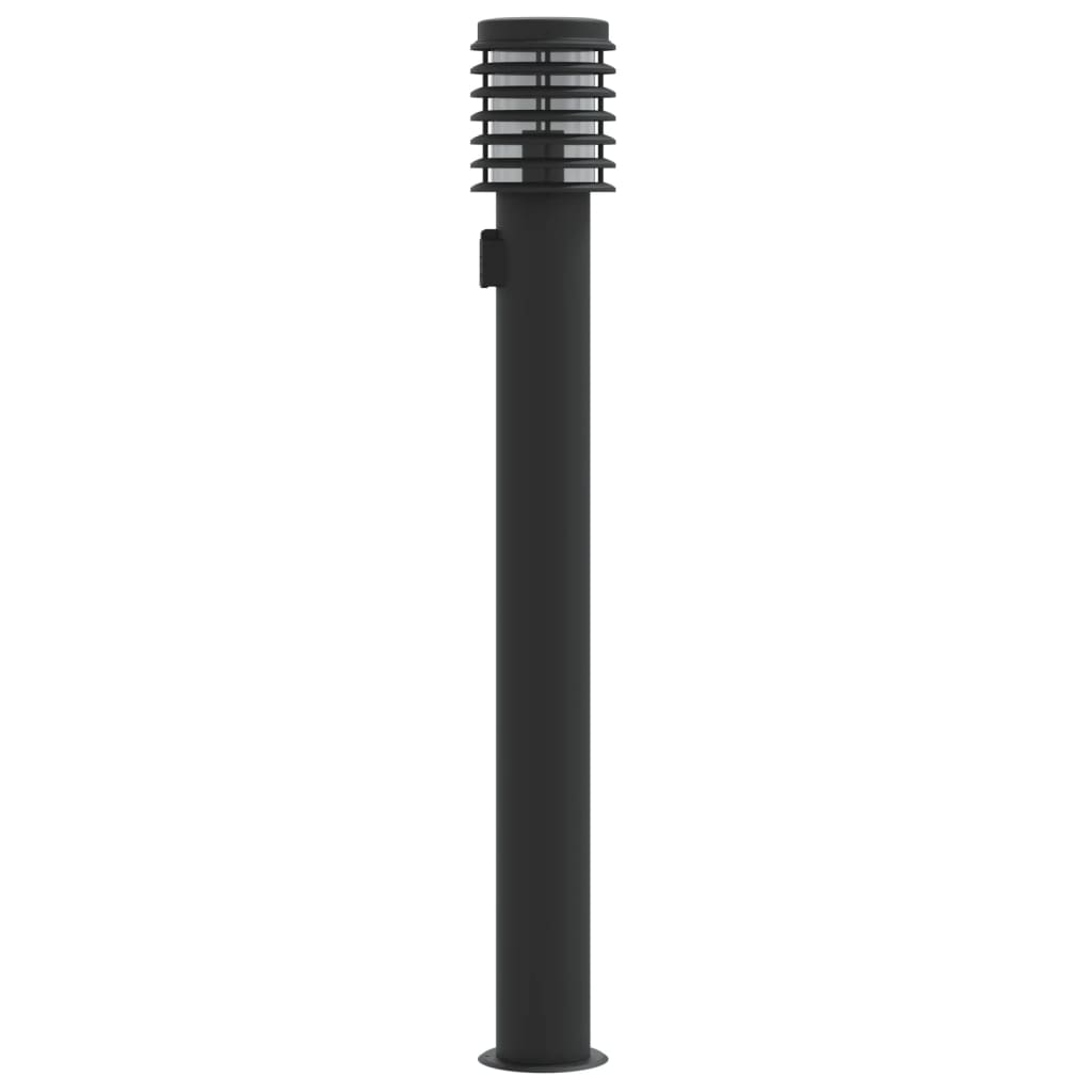Lămpi De Podea De Exterior 3 Buc 110 Cm Oțel Inoxidabil Negru
