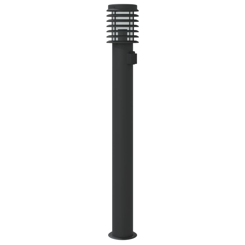 Lămpi De Podea De Exterior 3 Buc 110 Cm Oțel Inoxidabil Negru