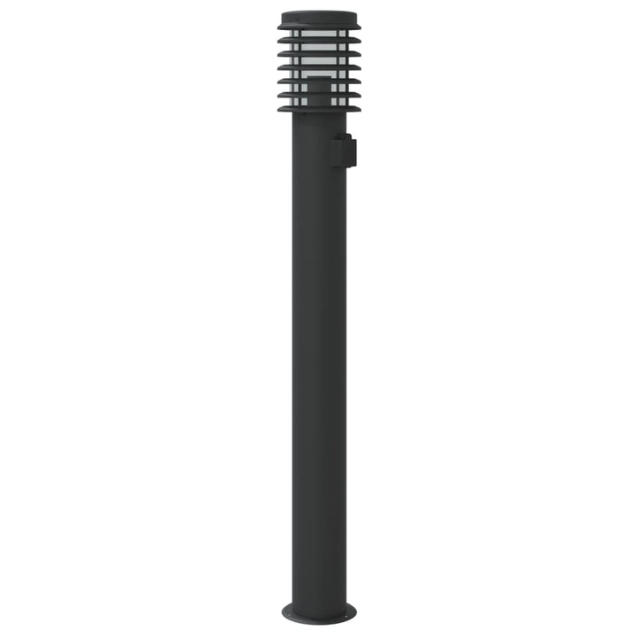 Lămpi De Podea De Exterior 3 Buc 110 Cm Oțel Inoxidabil Negru