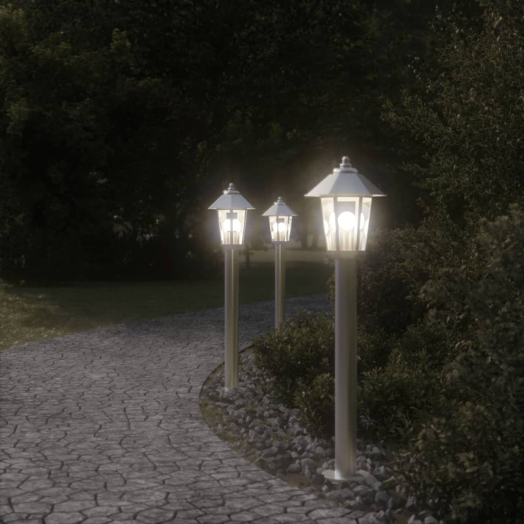 Lampă Exterioară De Podea, , , Oțel Inoxidabil Argintiu