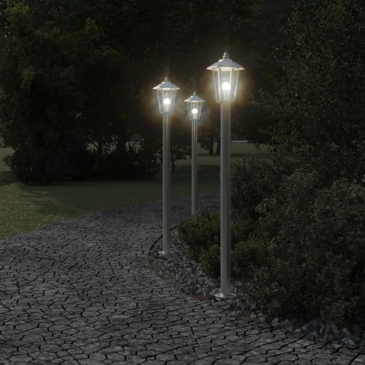 Lampă Exterioară De Podea, , , Oțel Inoxidabil Argintiu
