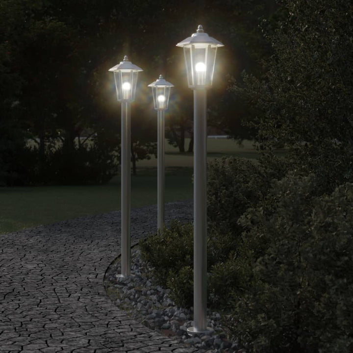 Lampă Exterioară De Podea, , , Oțel Inoxidabil Argintiu