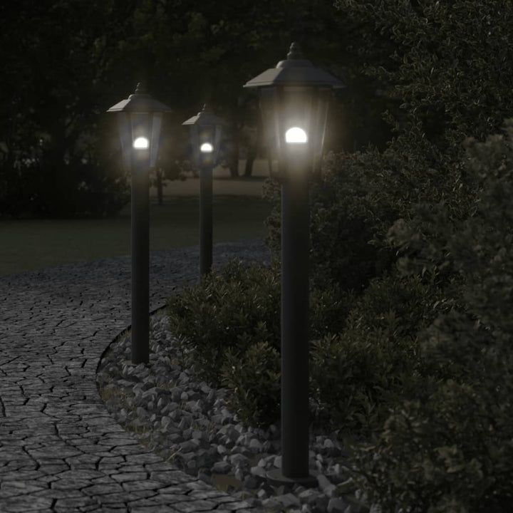 Lampă Exterioară De Podea, , , Oțel Inoxidabil Negru