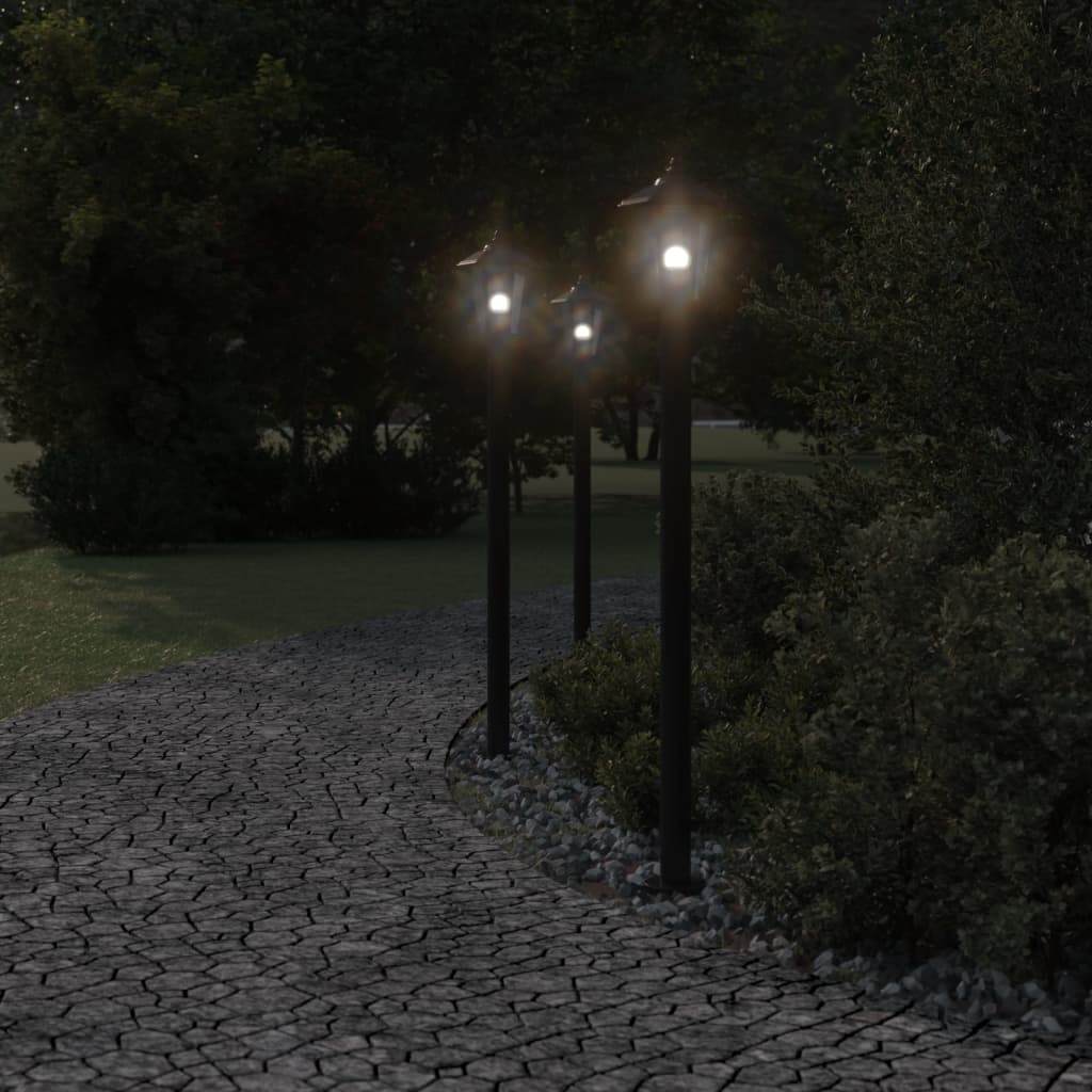 Lampă Exterioară De Podea, , , Oțel Inoxidabil Negru