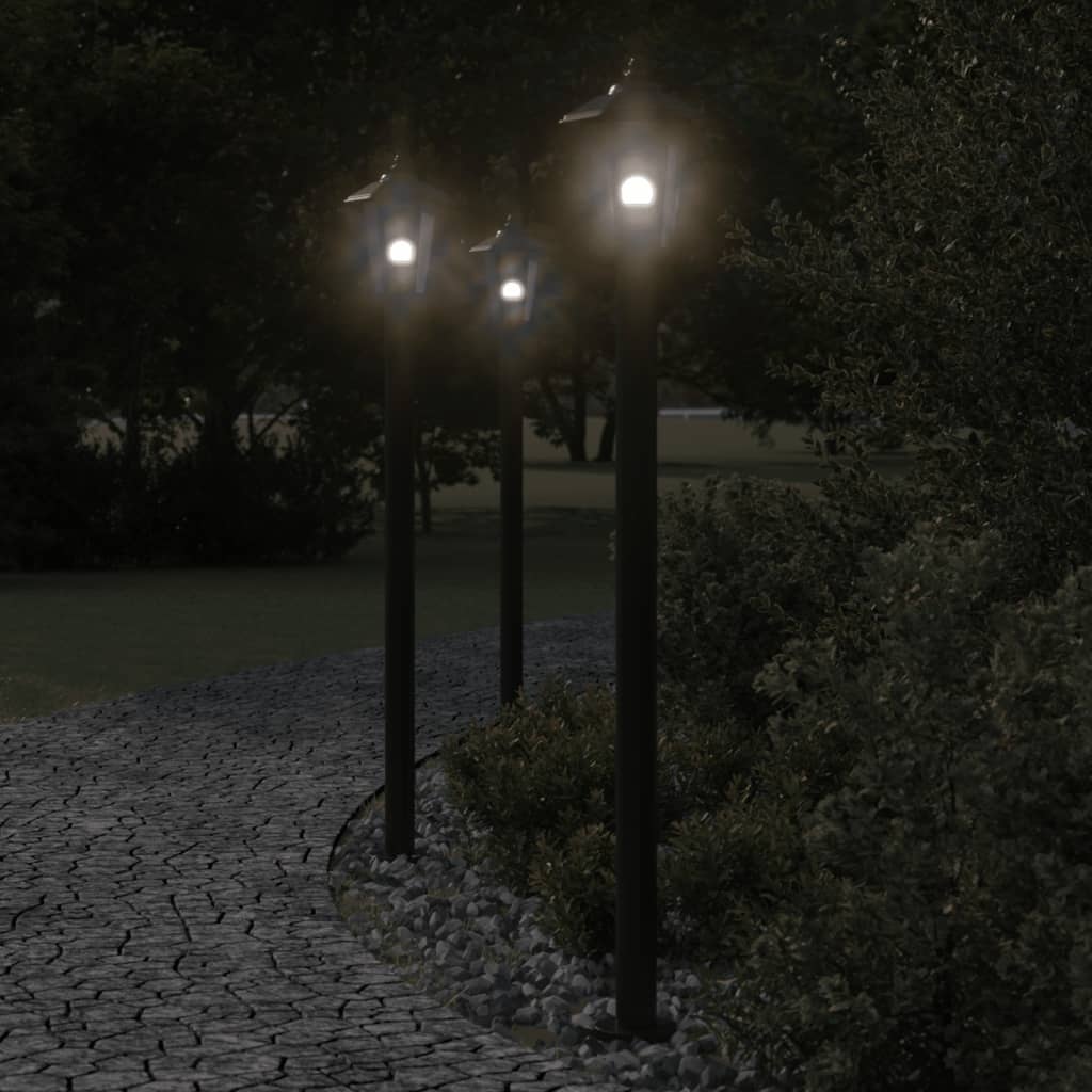 Lampă Exterioară De Podea, , , Oțel Inoxidabil Negru