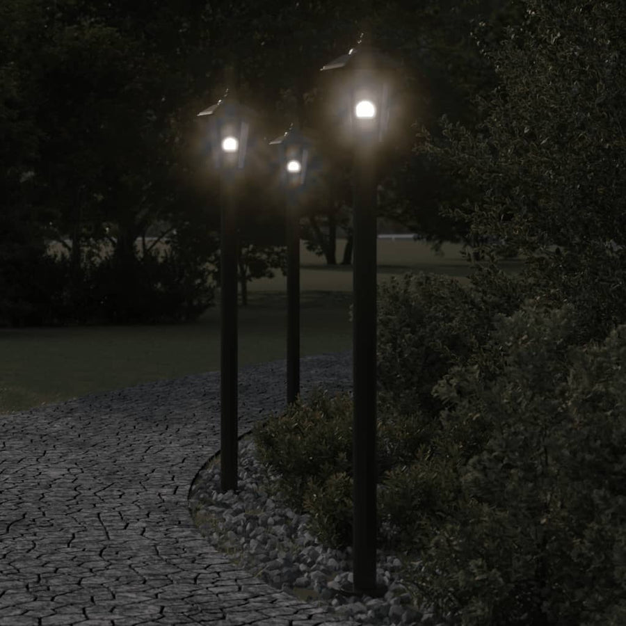 Lampă Exterioară De Podea, , , Oțel Inoxidabil Negru