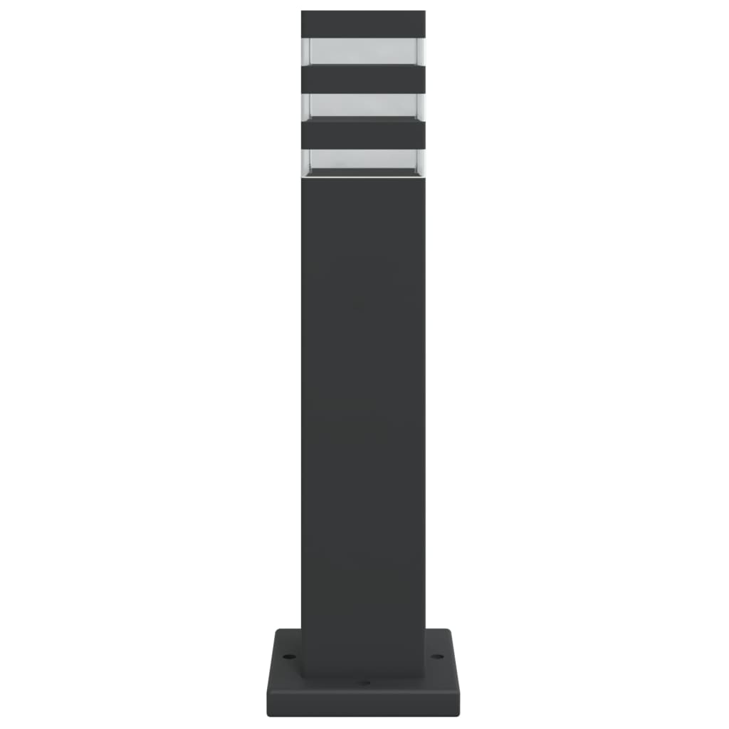 Lămpi De Podea De Exterior, 3 Buc., Negru, , Aluminiu 50 Cm