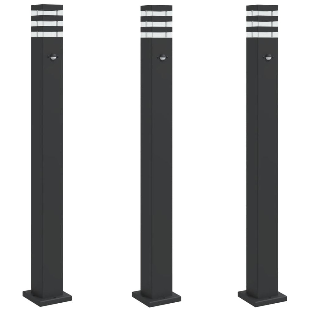 Lampă Exterioară De Podea , Negru, , Aluminiu 110 Cm