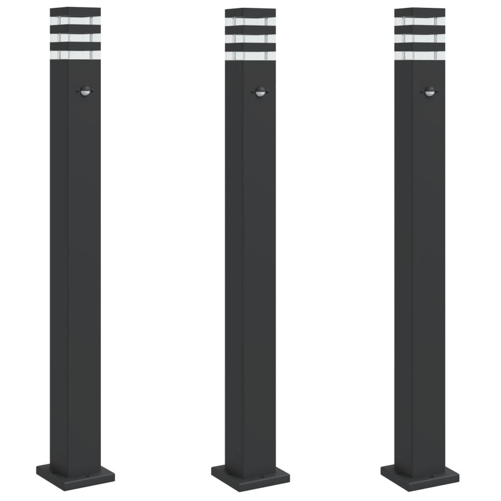 Lampă Exterioară De Podea , Negru, , Aluminiu 110 Cm
