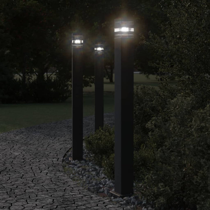 Lampă Exterioară De Podea , Negru, , Aluminiu 110 Cm