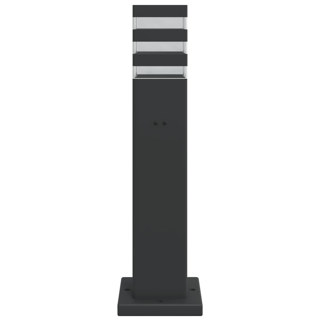 Lămpi Exterioare De Podea , 3 Buc. Negru Aluminiu 50 Cm