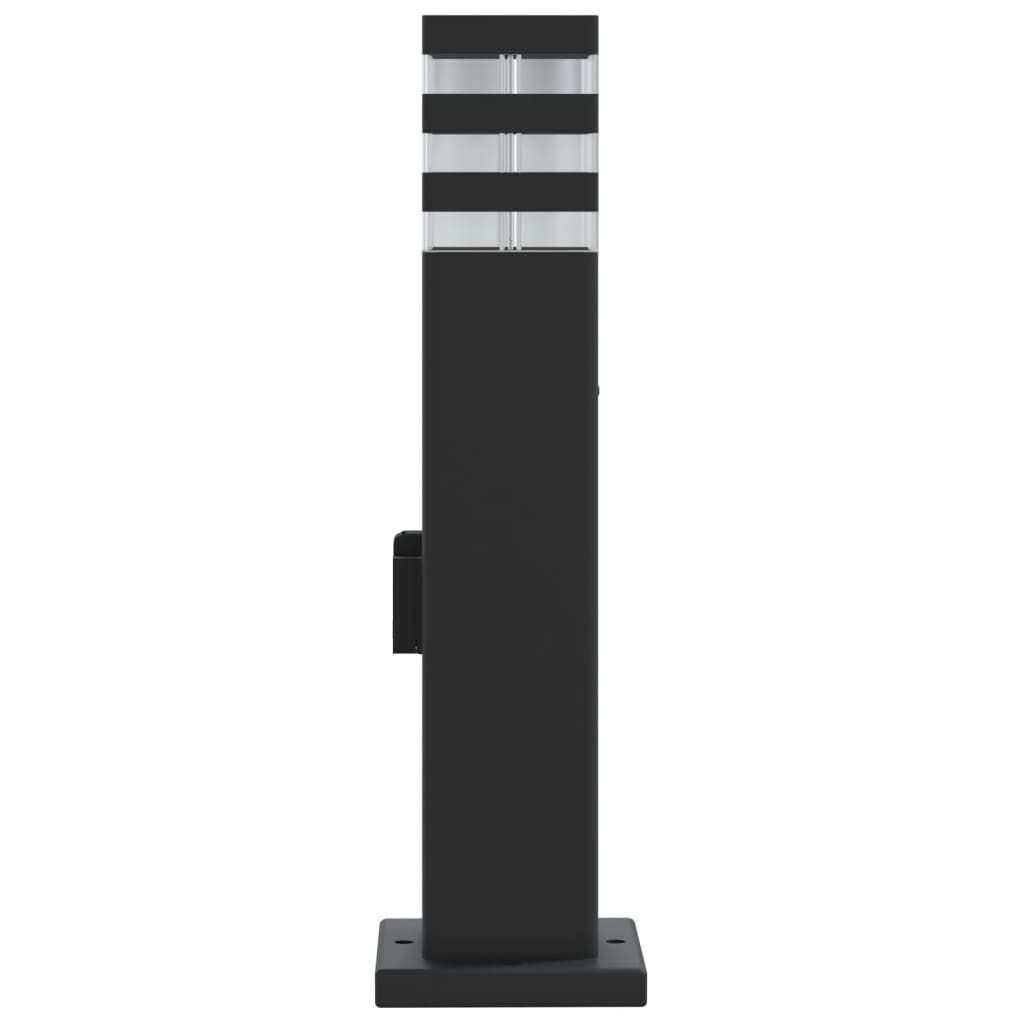 Lămpi Exterioare De Podea , 3 Buc. Negru Aluminiu 50 Cm