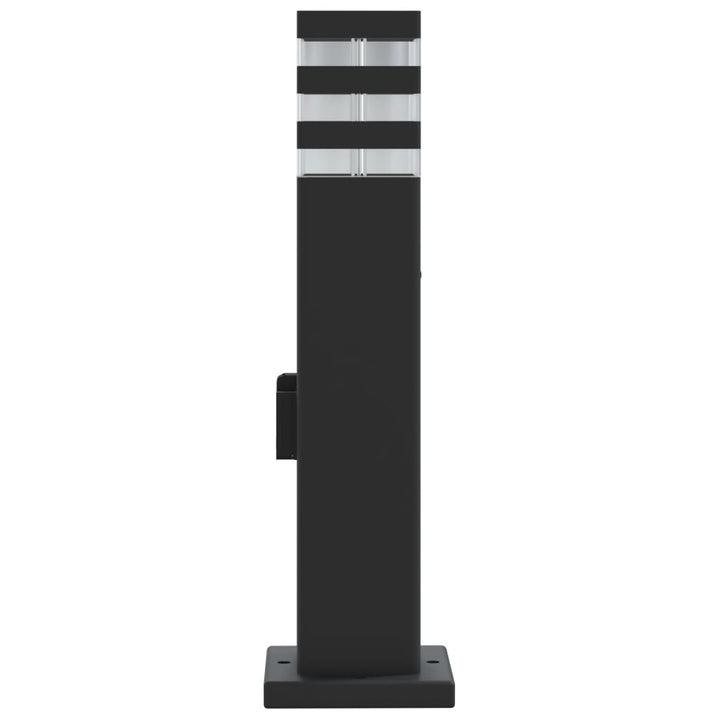 Lămpi Exterioare De Podea , 3 Buc. Negru Aluminiu 50 Cm