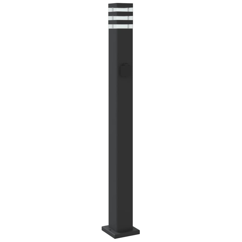 Lampă Exterioară De Podea , Negru, , Aluminiu 110 Cm