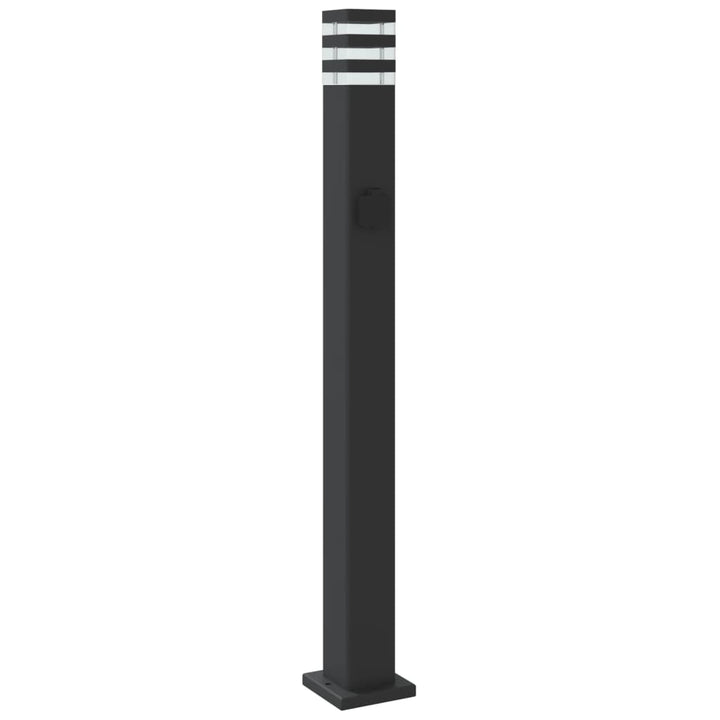 Lampă Exterioară De Podea , Negru, , Aluminiu 110 Cm