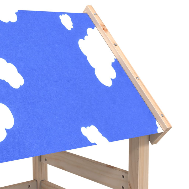 Turn Joacă Cu Perete Cățărare, 110,5X52,5X215 Cm Lemn Masiv Pin