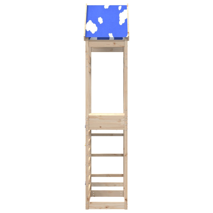 Turn Joacă Cu Perete Cățărare, 85X52,5X265 Cm Lemn Masiv Pin