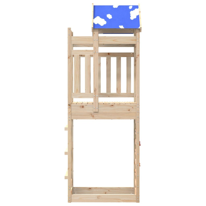 Turn Joacă Cu Perete Cățărare, 85X52,5X239 Cm Lemn Masiv Pin