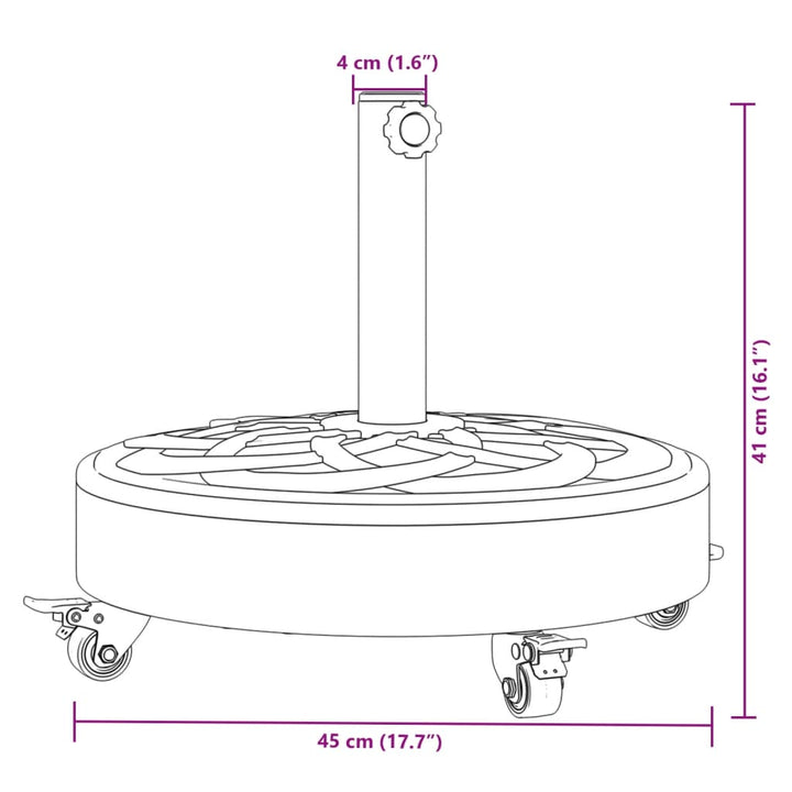 Suport Umbrelă Pentru Stâlpi Ø38 / 48 Mm, , Rotund