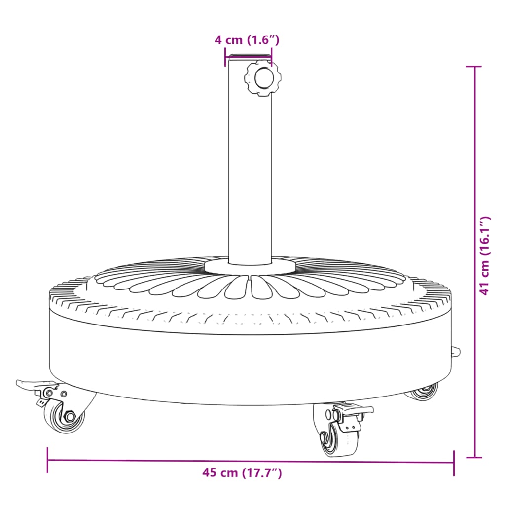 Suport Umbrelă Pentru Stâlpi Ø38 / 48 Mm, , Rotund