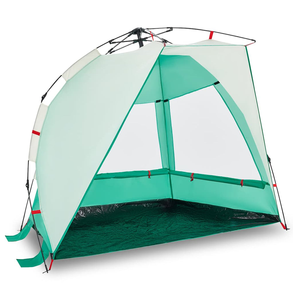 Cort Camping 2 Persoane Verde Marin Impermeabil Setare Rapidă