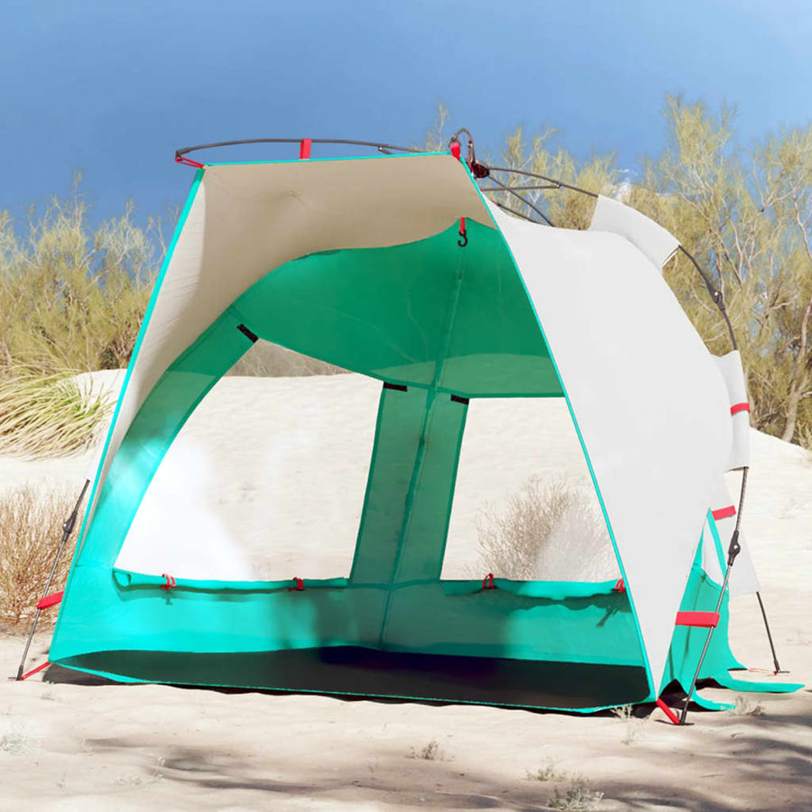 Cort Camping 2 Persoane Verde Marin Impermeabil Setare Rapidă