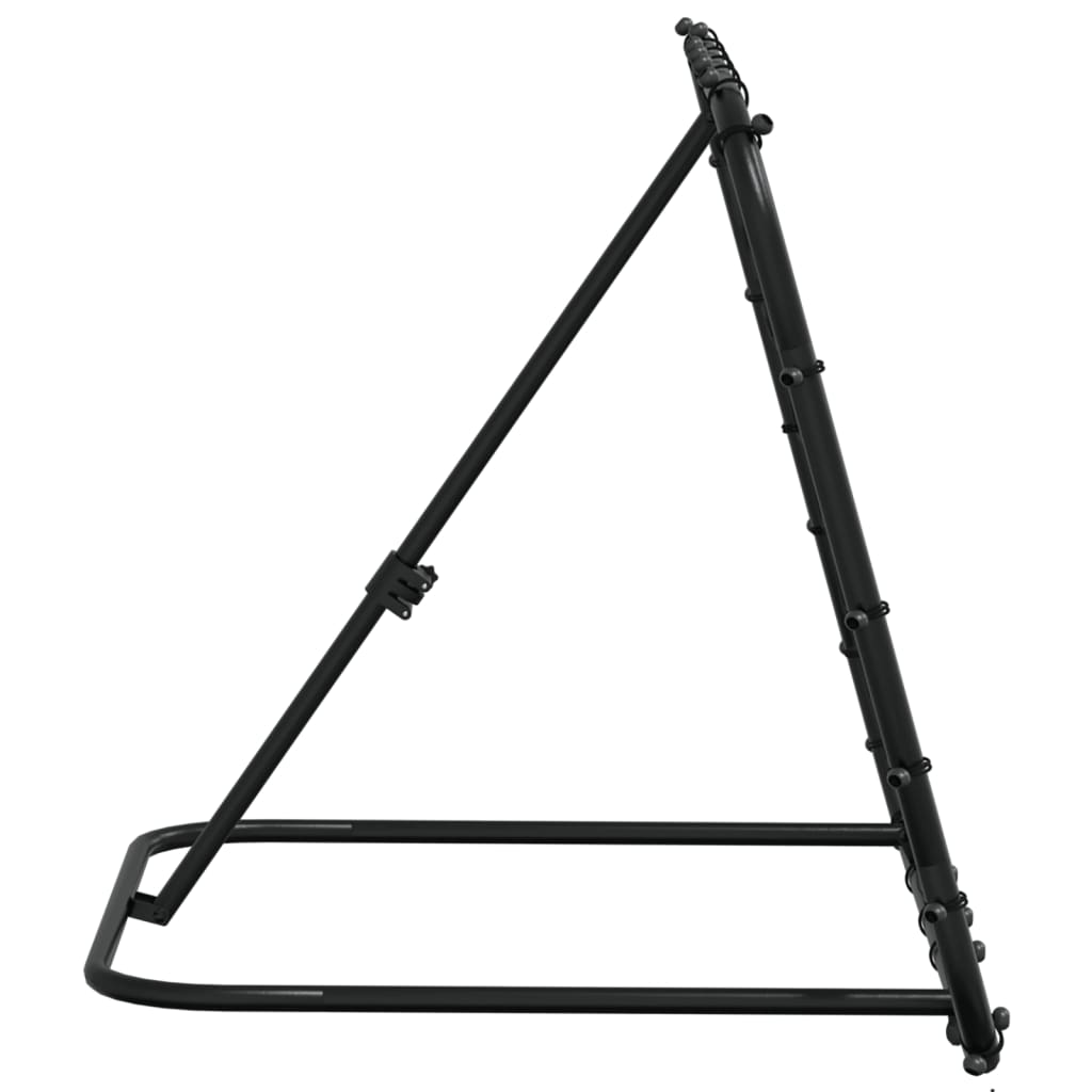 Plasă De Ricoșeu Fotbal, Reglabilă, Negru, 84X73X60-80 Cm, Oțel