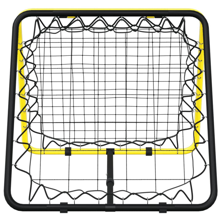 Plasă De Ricoșeu Fotbal Dublă, Reglabilă, Galben/Negru, Oțel
