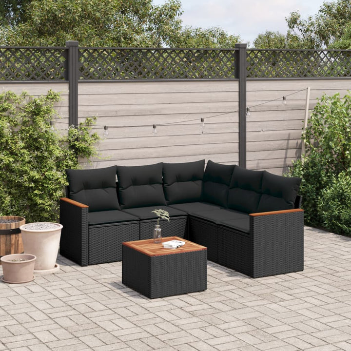Set Canapele De Grădină Cu Perne, 5 Piese, Bej, Poliratan