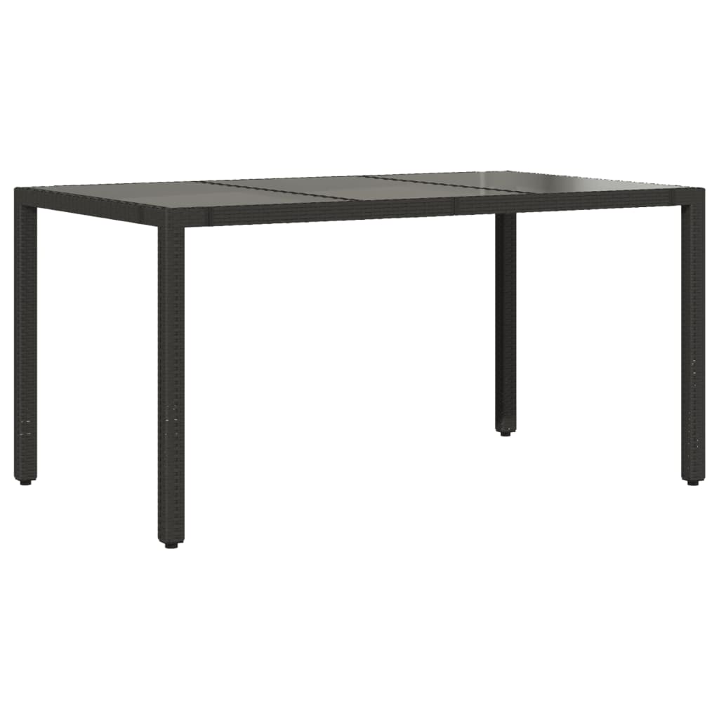 Set Mobilier De Grădină Cu Perne, 7 Piese, Negru, Poliratan