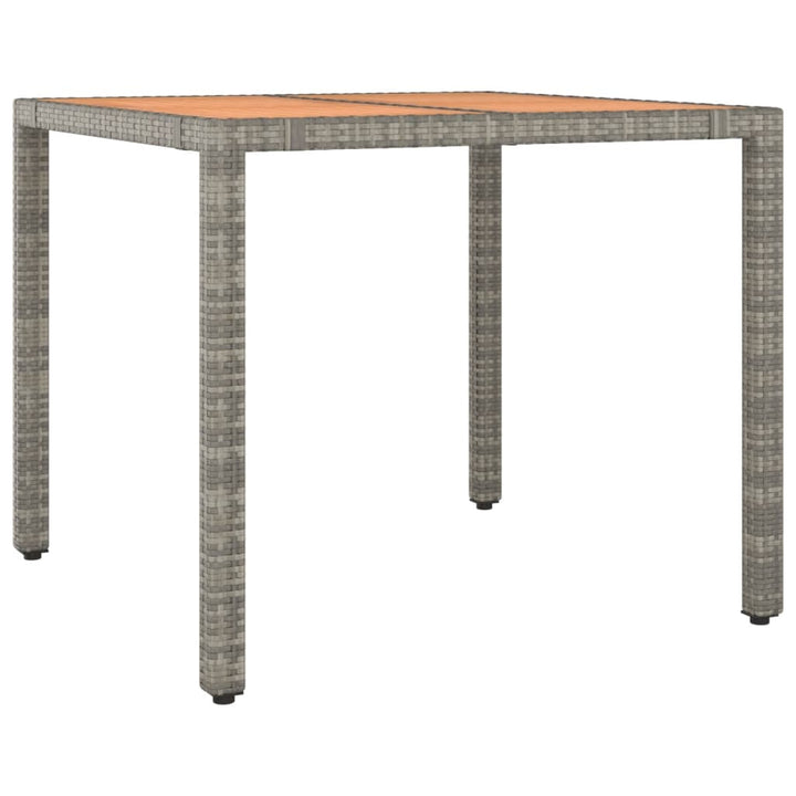 Set Mobilier De Grădină Cu Perne, 5 Piese, Gri, Poliratan