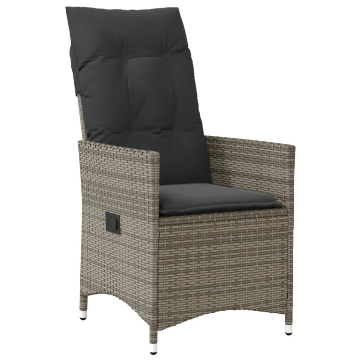 Set Mobilier De Grădină Cu Perne, 7 Piese, Gri, Poliratan