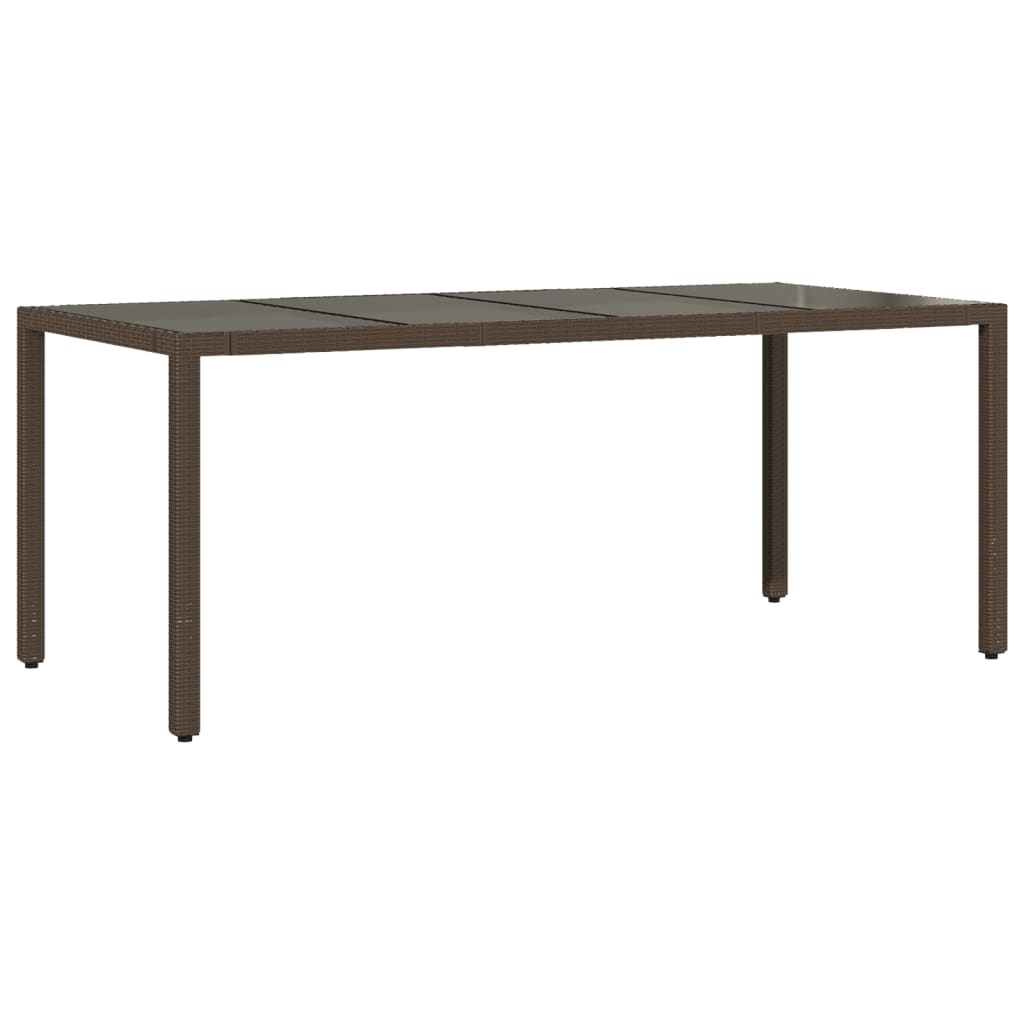 Set Mobilier De Grădină Cu Perne, 7 Piese, Maro, Poliratan
