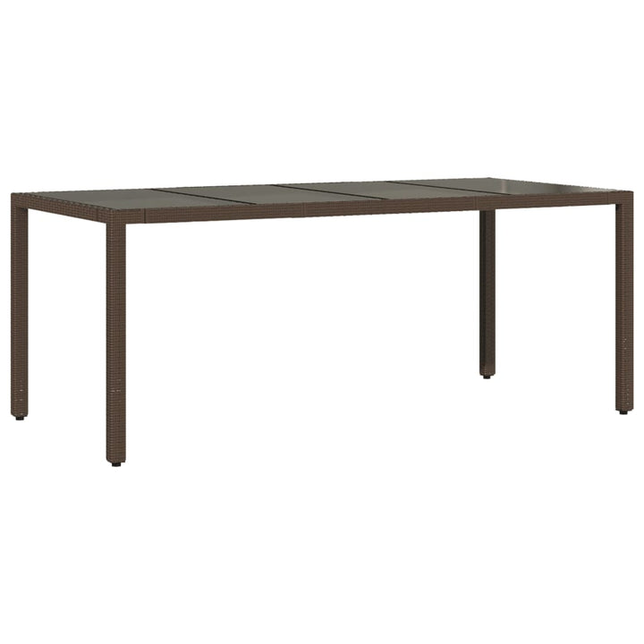 Set Mobilier De Grădină Cu Perne, 7 Piese, Maro, Poliratan