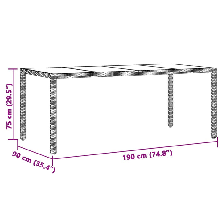 Set Mobilier De Grădină Cu Perne, 7 Piese, Maro, Poliratan