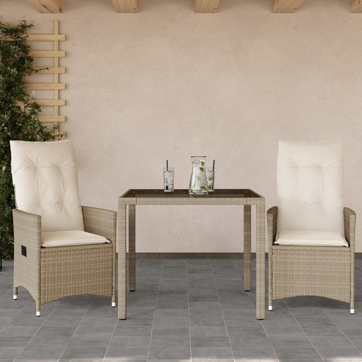 Set Mobilier De Grădină Cu Perne, 5 Piese, Bej, Poliratan