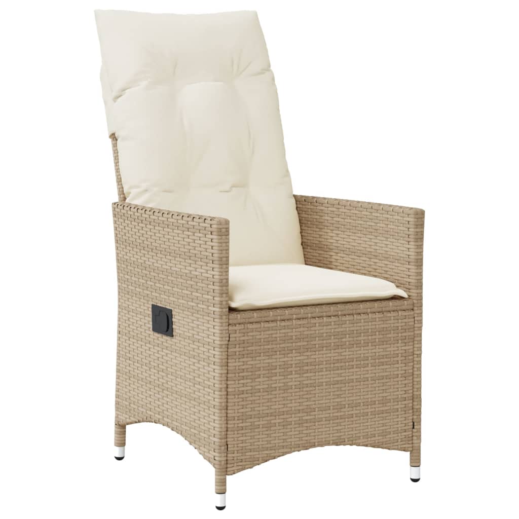 Set Mobilier De Grădină Cu Perne, 5 Piese, Bej, Poliratan