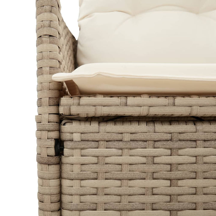 Set Mobilier De Grădină Cu Perne, 5 Piese, Bej, Poliratan