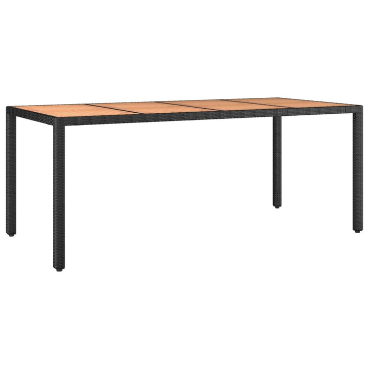 Set Mobilier De Grădină Cu Perne, 7 Piese, Negru, Poliratan
