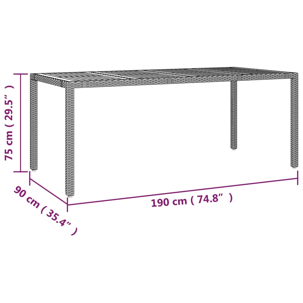 Set Mobilier De Grădină Cu Perne, 7 Piese, Negru, Poliratan